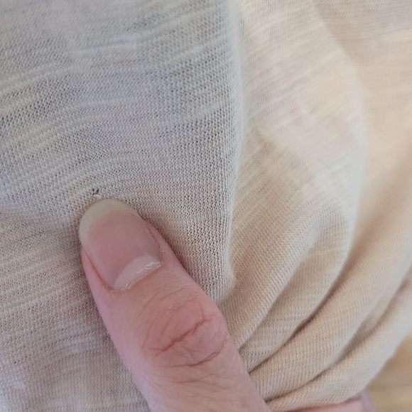 Free People Spring Bound Baseball Tee in Calm Sand Combo, GUC, Size S - Picture 4 of 8